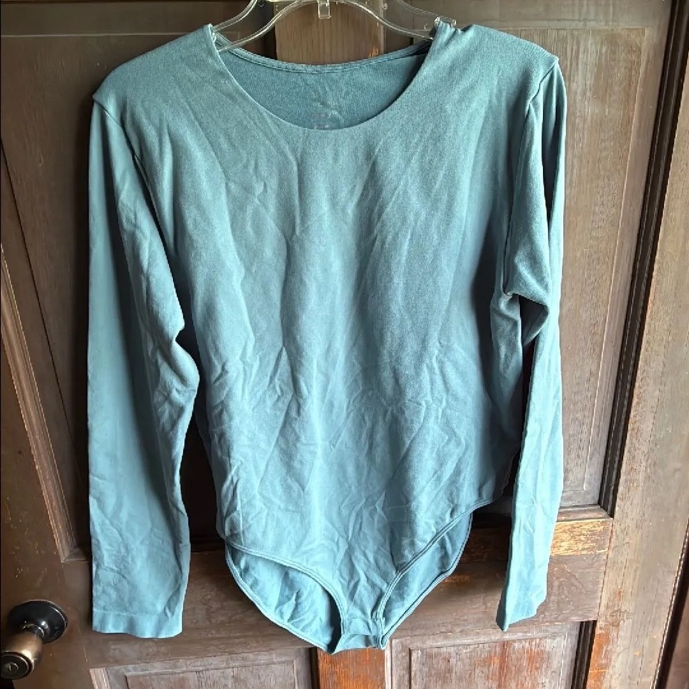 Teal Long Sleeve Bodysuit